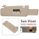 Beige Right Side Sun Visor 74321-48490-E0 For Toyota Highlander 2008-2013