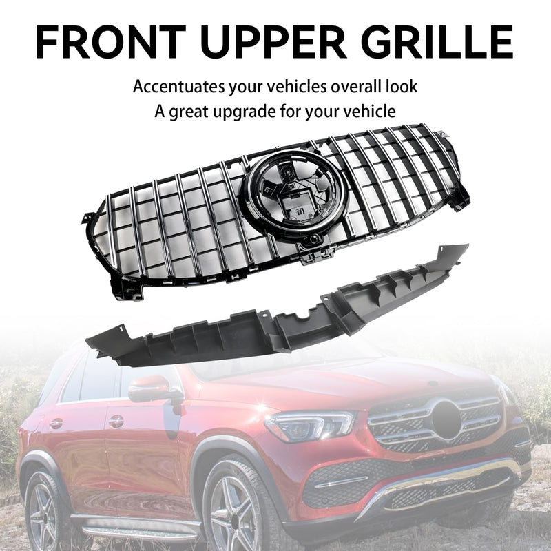 Front Bumper Grille Grill Fit Mercedes Benz GLE-Class W167 GLE350 2020-2022