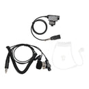 7.1-A3 Transparent Air Tube Headset w Mic For AN/PRC-152 AN/PRC-148 U329 Radio