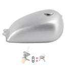 Silver Cafe Racer Bobber Gas Tank Motorcycle Fuel Retro Classic For Suzuki GN125