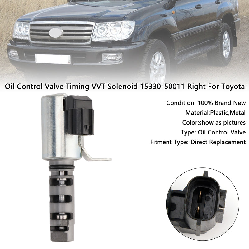 Oil Control Valve Timing VVT Solenoid 15330-50011 Right For Toyota