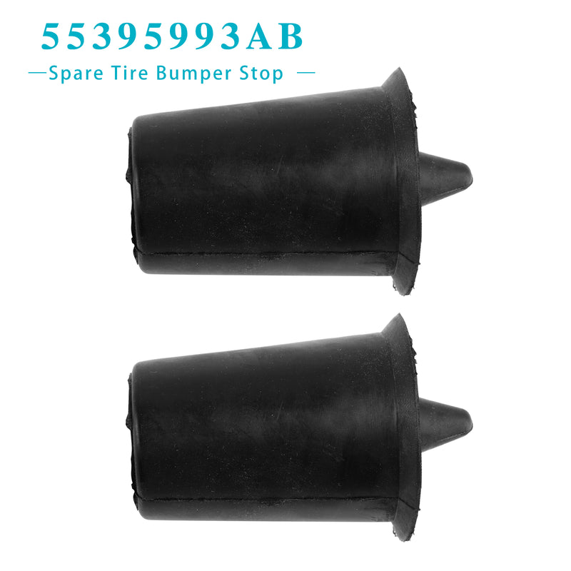 2× Spare Tire Bumper Stop 55395993AB for Jeep Wrangler JK 2007-2018