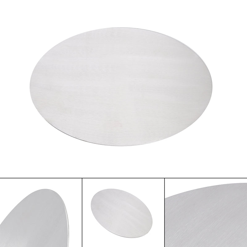 Oval Blank Aluminum Alloy License Plate DIY Universal fit for Motorcycle