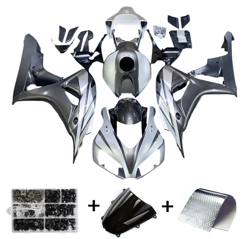 Fairing Kit Bodywork ABS fit for Honda CBR1000RR 2006 2007 Gray White Generic