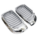 Front Kidney Hood Grille Grill For BMW E46 3 Series 4 Door 2002-2005 Chrome