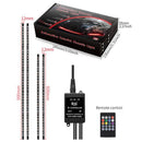 4Pcs LED Chassis Light Modified With Fantasy Ambient Light APP+Remote Control 120*2+150*2 cm