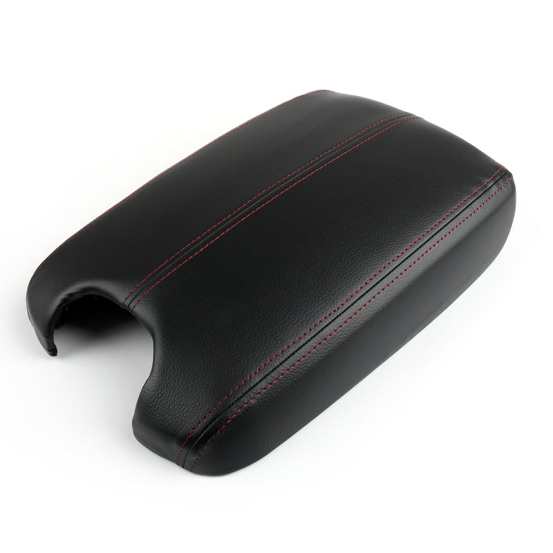 Leather Center Console Armrest Lid Cover Black For Honda Accord 2008-2012