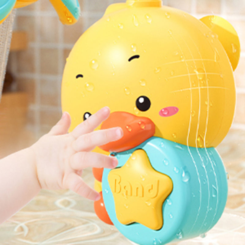 360°Adjustable Electric Duck Bathtub Sprinkler Baby Bath Toys Kids Bathroom