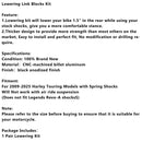 1.5" Lowering Link Blocks Kit For Touring Street Glide Road King Electra 2009-2025