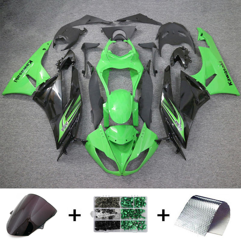 Amotopart Kawasaki ZX6R 636 2009-2012 Fairing Kit Bodywork Plastic ABS