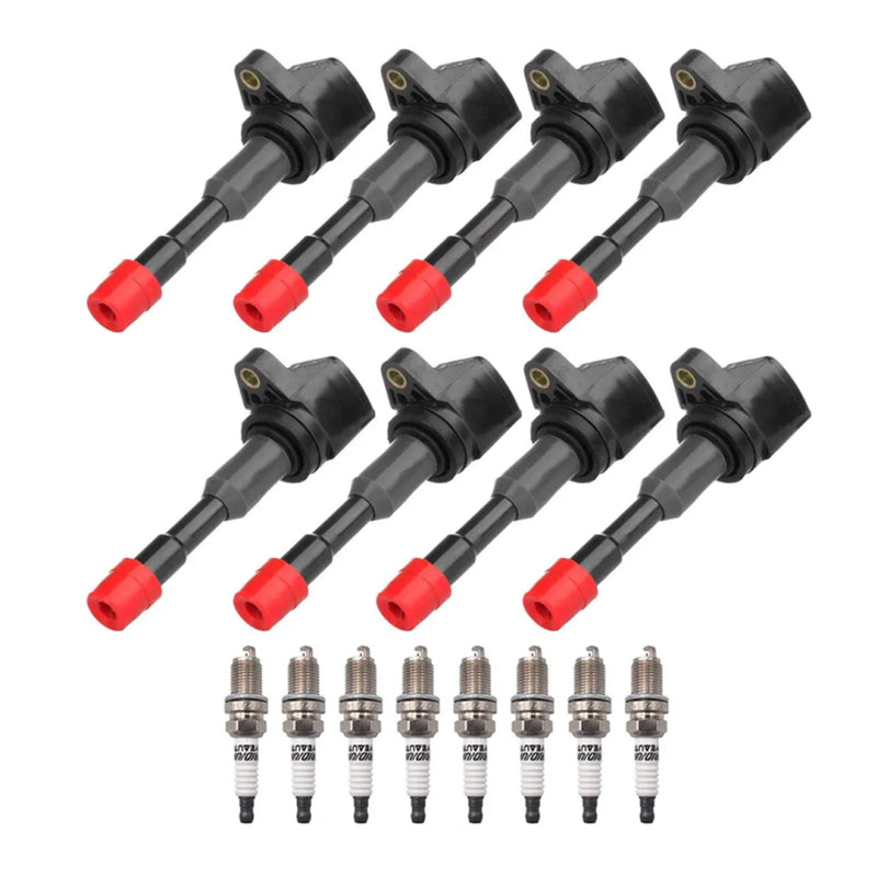 8x Ignition Coil +Spark Plug UF374 For Honda Civic Hybrid L4 2006-2010