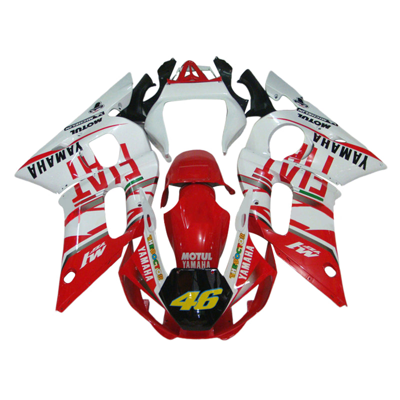 Amotopart Yamaha YZF 600 R6 1998-2002 Fairing Kit Bodywork Plastic ABS