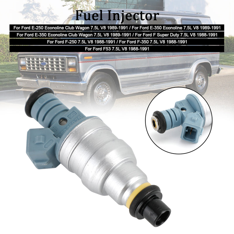 1988-1991 Ford E-250 E-350 7.5L V8 822-11120 1PCS Fuel Injector 0280150759