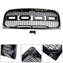 Gloss Black Raptor Style Front Bumper Grille Grill Fit Ford F150 2009-2014