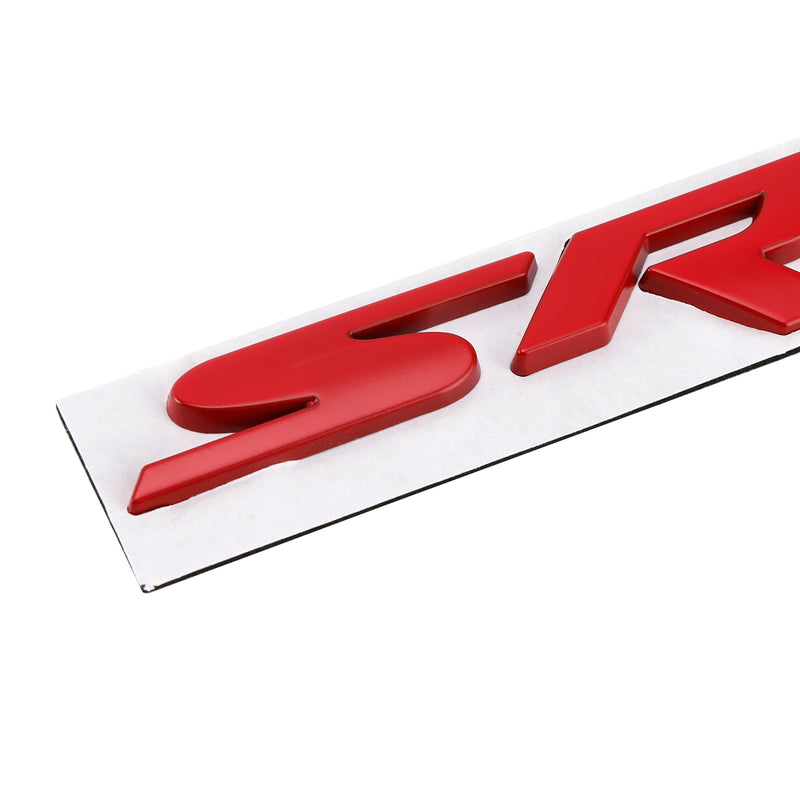 Rear Tailgate SRT Decal Emblem for Challenger Trunk Lid Badge Red