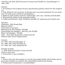 4x4 Posi-Lok Axle Shaft Disconnect Conversion PSL900 For Jeep Wrangler YJ 87-95