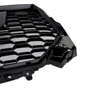 RS5 Style Sport Front Honeycomb Grille Grill Fit Audi A5 S5 B9 2017-2019