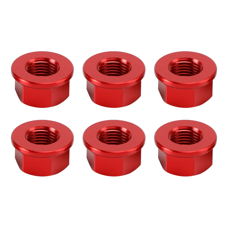 6x Rear Sprocket Nuts M10 x 1 Red For Ducati Panigale V2 V4 V4S 1199 1299 12-24