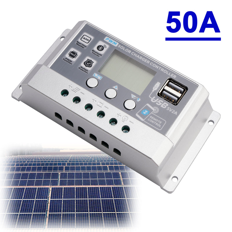 10A-60A PWM Solar Controller Display Current Solar Street Light Control 0V Start