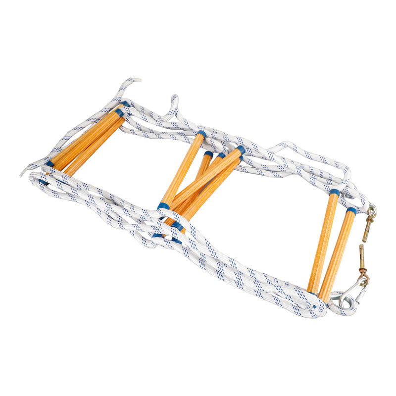 5 Meters Fire Escape Ladder Folding Emergency Rescue Rope Nylon Epoxy Resin Fireproof