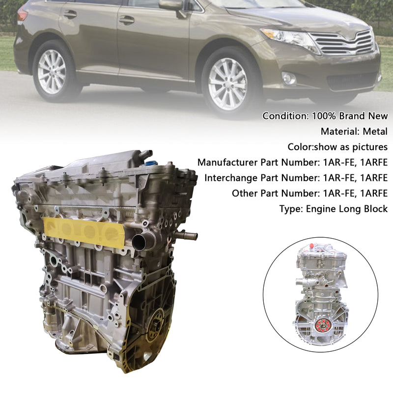 New 1AR-FE 1ARFE Engine Motor Dual VVT-i Engine For Toyota Venza Highlander