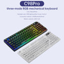 98-Key 2.4G Wireless Bluetooth Three-Mode Mechanical Keyboard RGB Hot-Swappable