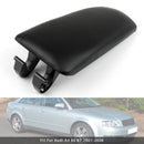Black Leather Armrest Centre Console Lid For Audi A4 B6 B7 2001-2008 8E0864245E