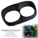 Dual Headlight Trim Bezel Cover Fairing For Road Glide 1998-2013