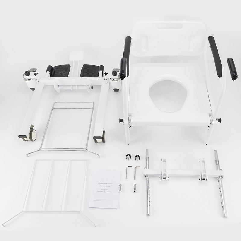 Patient Chair Transferred Lift Wheelchair Removable Split Type Wheelchair 250 lb