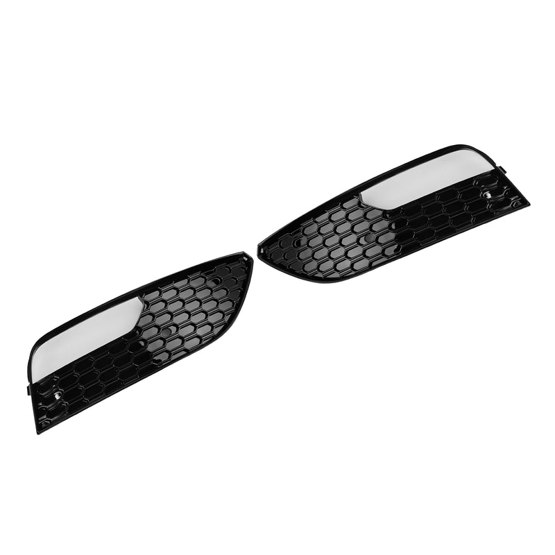 2PCS Front Bumper Fog Light Cover Grille Grill Fit Audi A3 2012-2016