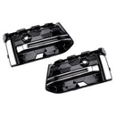 2PCS Front Bumper Fog Light Grille Trim Fit Audi A6L C8PA 2023+ Black Chrome