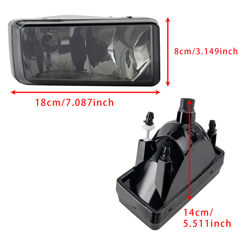 Pair  Fog Light Lamps With Bulbs For Chevy Tahoe Sierra 2007-2015  Smoked Lens