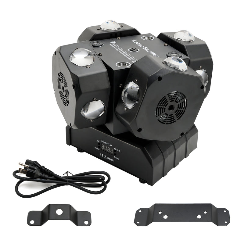 200W 16 LED Laser Moving Head RGBW Stage Light DMX Spotlight Lighting Effect