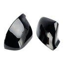 VW T6 Transporter 2015-2019 Gloss Black Wing Door Mirror Cover Caps Left+Right