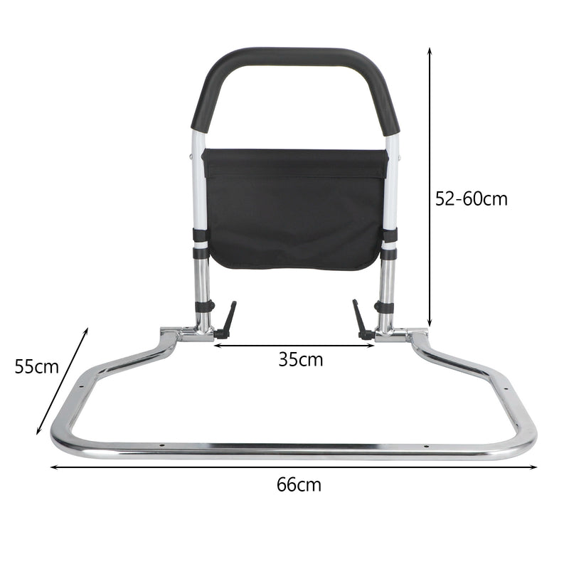 Foldable Bed Rail Safety Assist Handle Hand Guard Grab Bar Elderly Handicap