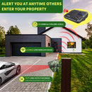 800m Solar Outdoor Infrared Powered Driveway Alarm Anti-Theft Induction Wireless