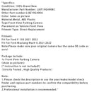 Front View Parking Assist Camera For Ford F-150 Mustang 21-22 LJ8T19G490BC