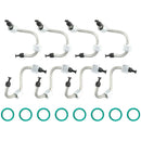 8PCS Fuel Injector Install Kit w/ Injector Line fit Ford F250-F550 6.4 2008-10