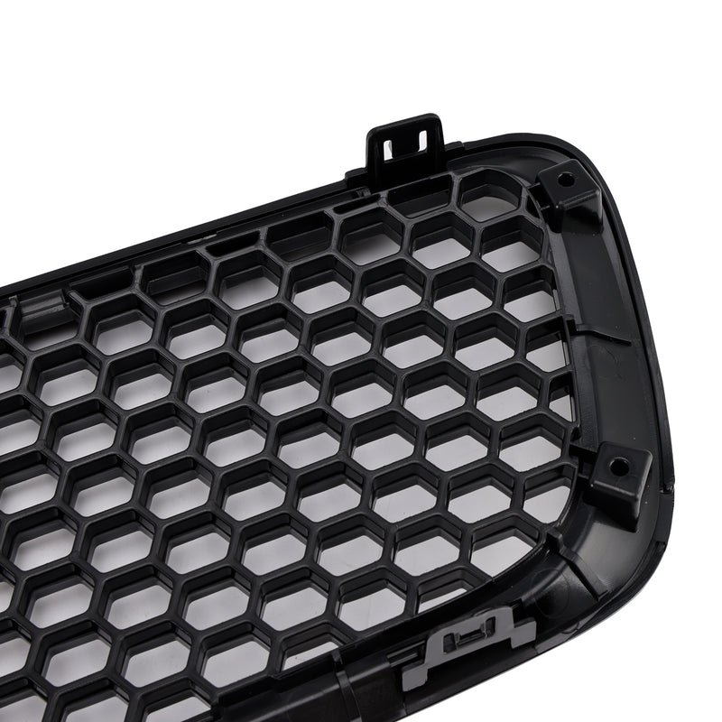 Gloss Black Front Bumper Honeycomb Grille Grill Fit Volvo S40 V50 2004-2007