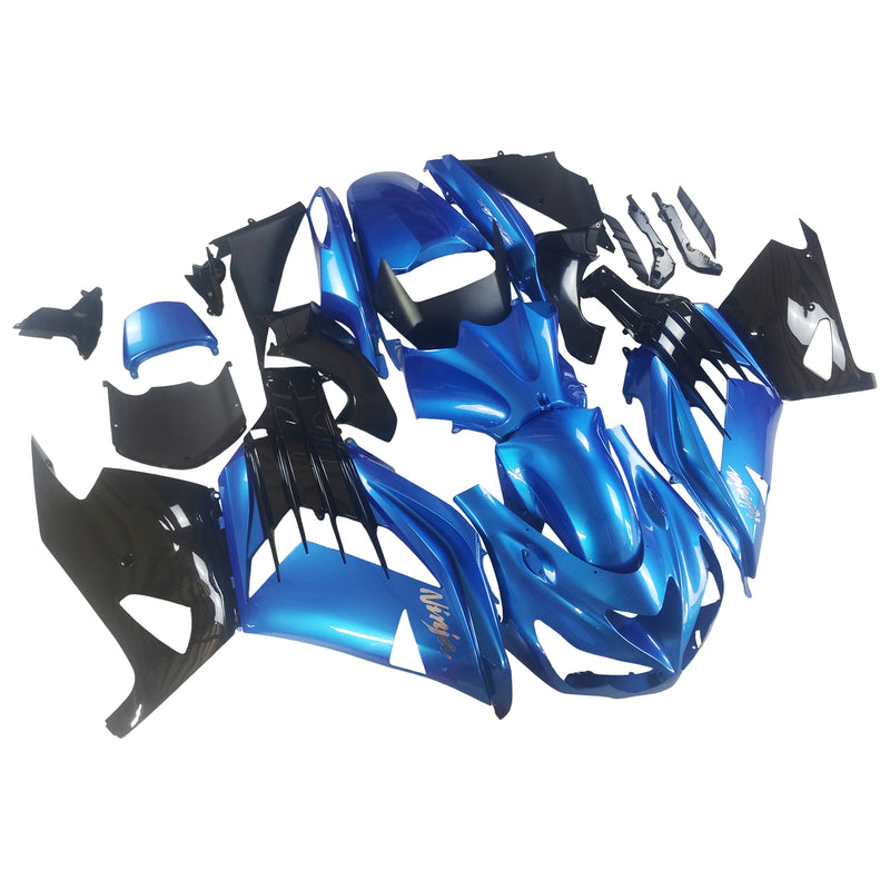 Fairings Plastics 2012-2021 Kawasaki ZX14R Ninja Blue Racing Generic