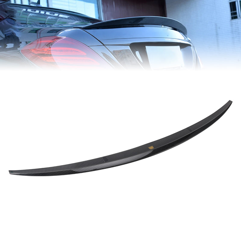 Carbon Fiber Look Rear Boot Spoiler For Mercedes-Benz S-Class W222 2014-2020