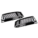 2PCS Fog Light Cover Grille Grill Fit AUDI A4 B9 S-Line S4 2016-2018