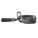 Aluminum Alloy TPU Black Car Key Case Cover With Buckle For Ford