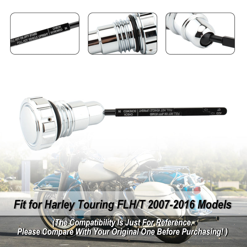 Oil Dipstick Tank Cap Plug For Touring FLH/T 2007-2016 Models