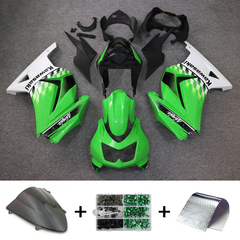 Amotopart Kawasaki EX250 Ninja250R 2008-2012 Fairing Kit Bodywork Plastic ABS