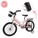 16"/18" Kids Bike for Boys and Girls with auxiliary wheels & Rack & Basket