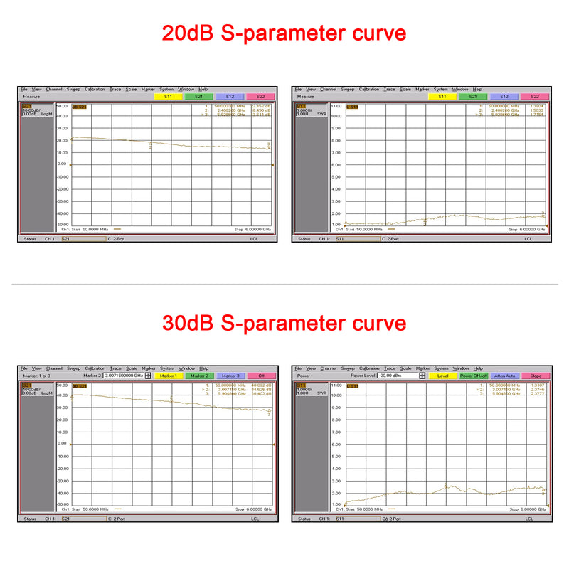 50m-6GHz Radio Frequency Amplifier 20dB 30dB High-Gain Front LNA Low Noise Signal