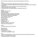 2Pcs Front Fender Turn Signal Light Lamp For Porsche Panamera 970 2010-2016