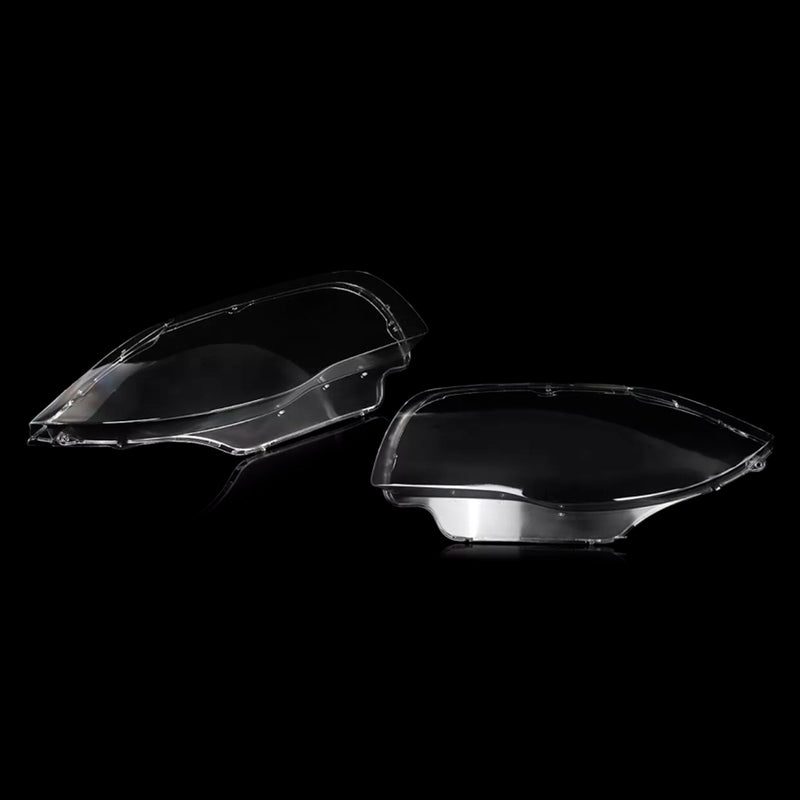 2PCS Front Headlight Glass Clear Cover For BMW 1-Series E81 E82 E87 E88 03-11