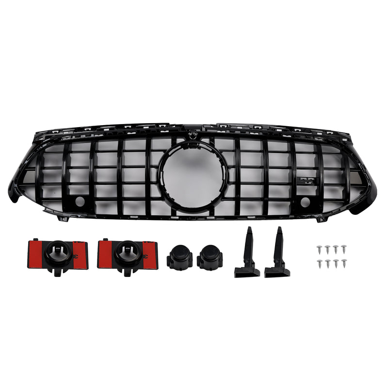 Gloss Black Front Grille Grill Fit Mercedes A-Class W177 A35 A180 2023-2025